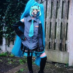hatsune miku costume and Wig