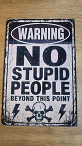 Metal sign
