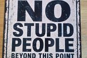 Metal sign