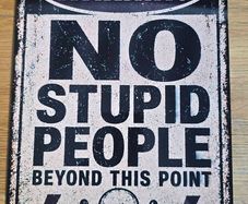 Metal sign