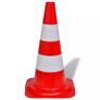10 Reflective Traffic Cones Red and White 50 cm Image 2