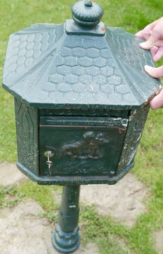 Cast Iron Freestanding Pole Post Box