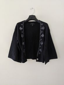 Black Jeweled Sweater