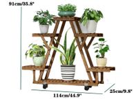 main image for ad BRAND NEW Wooden Flower Rack 114x25x91cm Plant Stand Multi Flower Stand Shelves Bonsai Display Shelf for Yard Garden Patio Balcony 4 Tiers