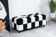 Velvet Storage Ottoman