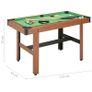 4 Feet Billiard Table 122x61x76 cm Brown Image 8