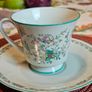 Vintage Noritake Japan Cup & Saucer  Birds & Floral Pattern, 1960s 80s Image 4