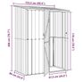 Garden Sheds Brown 153.5 x 86 x 200 cm Metal Image 5