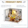 DIY Dollhouse Miniature Kit with Furniture, 3D Wooden Miniature House with Dust Cover and Music Movement, Miniature Dolls House kit (FREE POSTAGE) Image 3