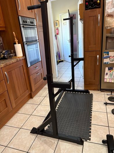Gym Weightlifting Bundle, Great Value! Metal Weights, Squat Rack, Weight Bench, Bars, Mats + More!
