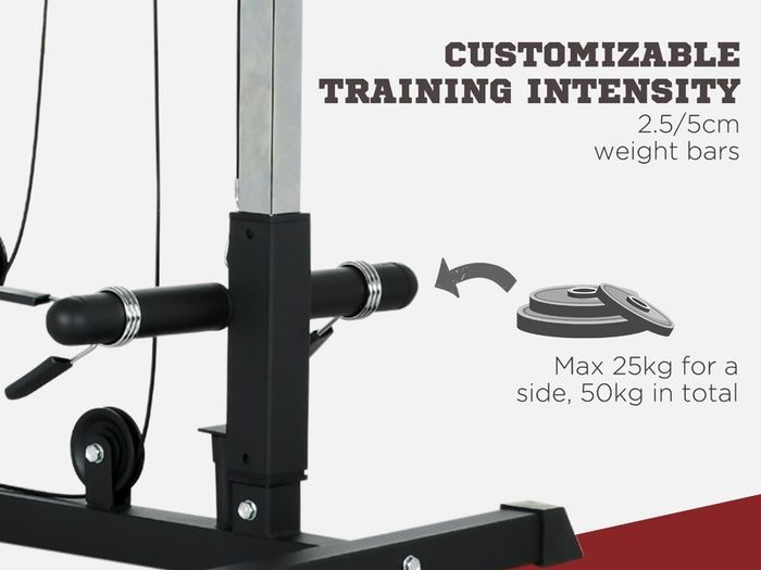 Lat pull down and low row machine (new in box)
