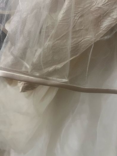 Champagne Wedding Dress & Swarovski Crystal Veil