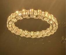 Round crystal chandelier 500mm 3 colour change Brand new