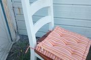 Set of 4 Solid Wood Ladder-Back Dining Chairs