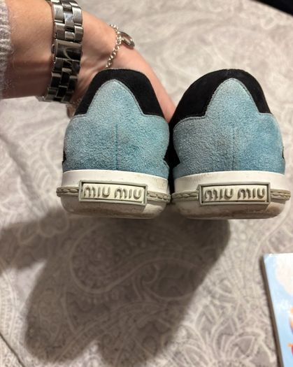 Miu Miu color-block suede loafers
