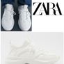 Zara Leather Running Trainers Image 7