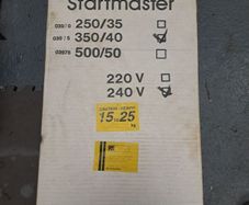 SIP Startmaster Ideal garage/classic car