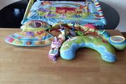 Baby play mat, toys, VTech peak and play phone
