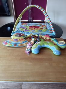 Baby play mat, toys, VTech peak and play phone