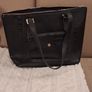 Leather M+S black tote Image 9