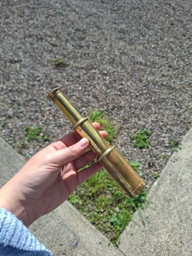 Brass pocket telescop possible to post