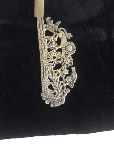 Ornate brass letter opener