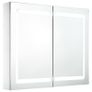 LED Bathroom Mirror Cabinet 80x12.2x68 cm Image 2