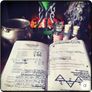 3in1 Gift Set: Witchy Book + Astrological Book Mark + Wicca Charm Image 2