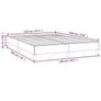 Bed Frame without Mattress Dark Grey 135x190 cm Double Double Velvet Image 4
