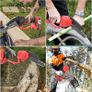 Battery chainsaw 8 Inches, Brushless motor with 2 Batteries X 2Ah, 2 chains, chain Speed electric Image 4