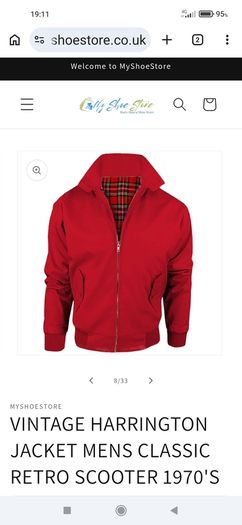 Mens Harrington Jacket