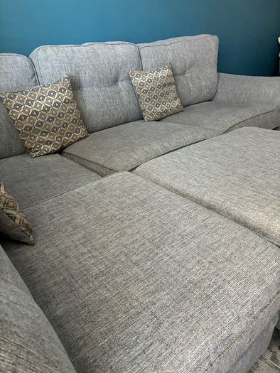Corner sofa and Arm Chair with Foot Stool
