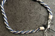 DesignSix London Candice Bracelet New With Tag, Silver &amp; Navy Colour
