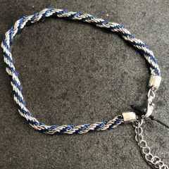 DesignSix London Candice Bracelet New With Tag, Silver & Navy Colour