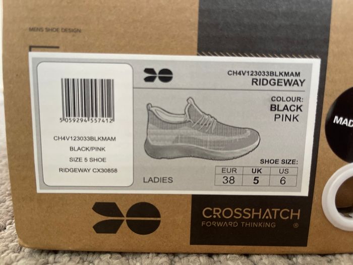 Ladies Crosshatch Size 5 (New)