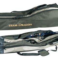 NEW - High Quality Team Dragon Rod Case a length of 155cm with 3 big compartments for 6 rods - Pike Perch Trout Salmon Bass Cod Pollock Carp Tench Bream Roach Feeder Method