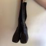 Ladies Marks and Spencer Black Leather & Suede long leg zip up boots New size 6 1/2 Image 2