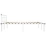 Bed Frame White Metal 180x200 cm Image 4