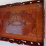 Antique Rectangular Wooden Serving Tray Image 5