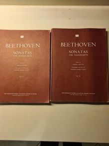 Beethoven Sonatas For Poanoforte X 2 Edited By  Harold Craxton Volume 1&2.