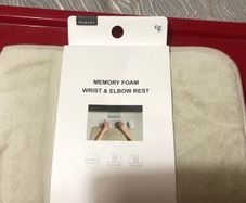 Memory foam wrist and elbow rest