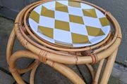 Vintage Rattan/Bamboo stool/side Table