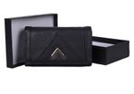 New Stylish Black - Strong Pu Leather Purse With Metal Bar