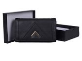New Stylish Black - Strong Pu Leather Purse With Metal Bar