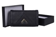 New Stylish Black - Strong Pu Leather Purse With Metal Bar