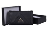 main image for ad New Stylish Black - Strong Pu Leather Purse With Metal Bar