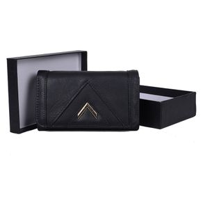 New Stylish Black - Strong Pu Leather Purse With Metal Bar
