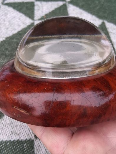Rare Mid- Century American Redwood Californian Paperweight