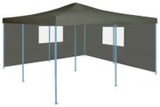 Folding Gazebo with 2 Sidewalls 5x5 m Anthracite