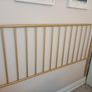 Kave home beautiful golden metal headboard Image 4